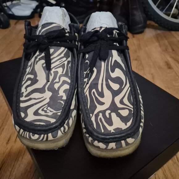 Clarks Wallabees WuWear Beige/Black US 11 M - Picture 2 of 13